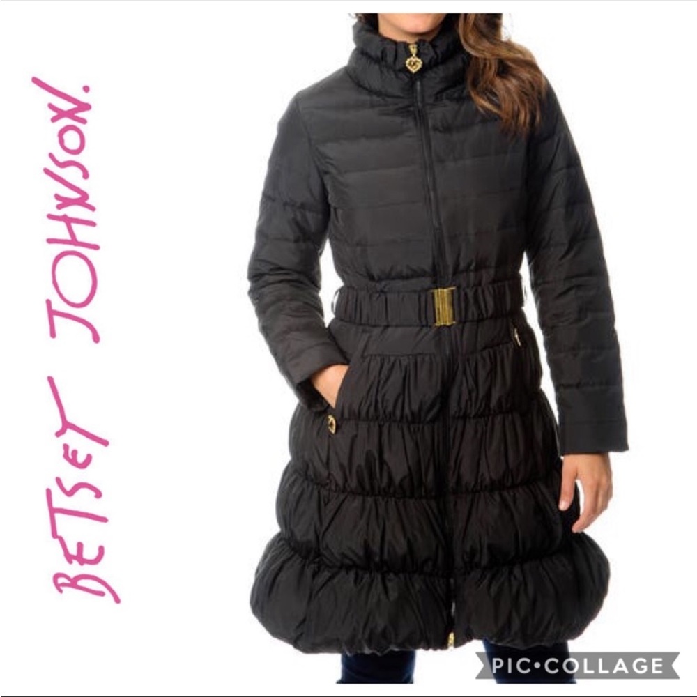 💗 Betsey Johnson Down Feather Puff Jacket 💗